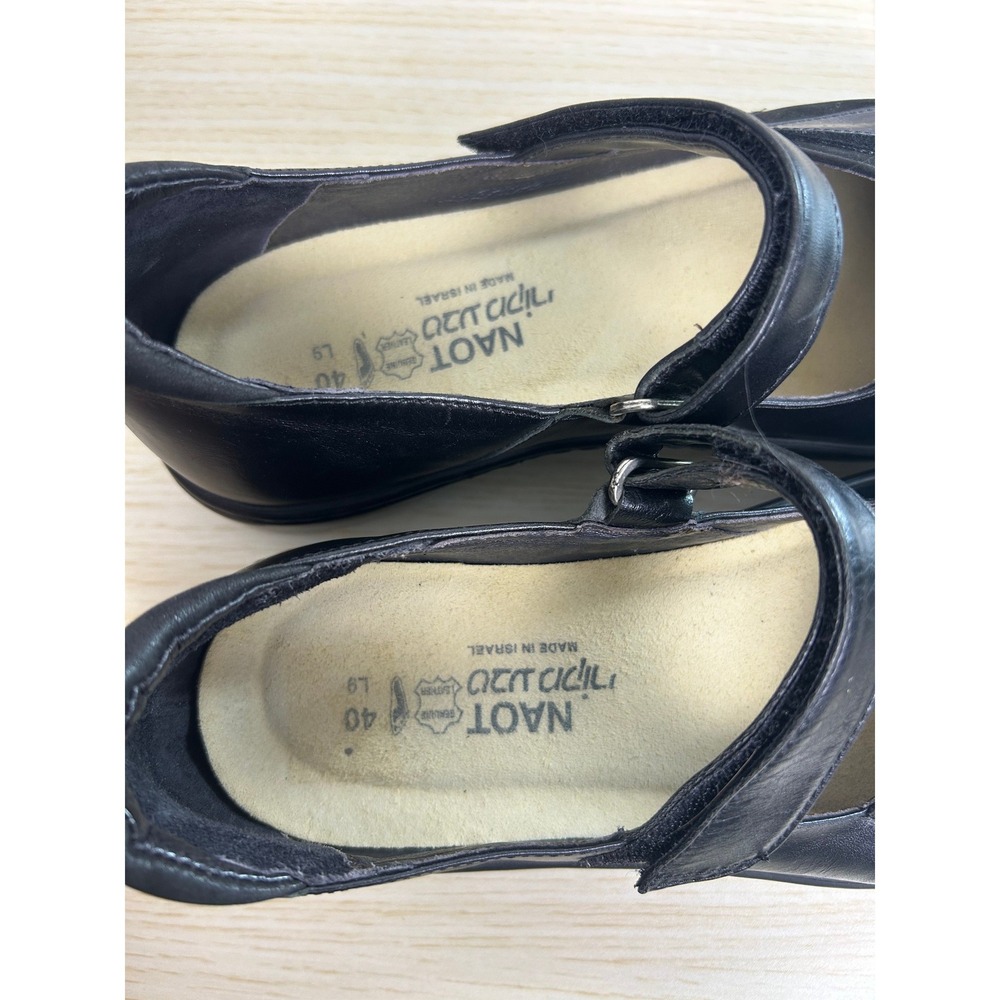 Naot Mary Jane Women 40 Black Leather Koru Arataki Comfort Walking shoes israel - Picture 7 of 8